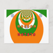 Mooie India Nationale Vlag Kleuren Hakuna Matata Briefkaart (Voorkant)