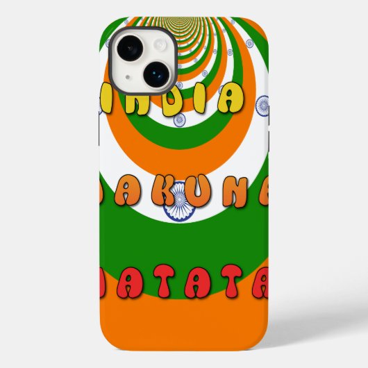 Mooie India Nationale Vlag Kleuren Hakuna Matata Case-Mate iPhone Case (Achterkant)