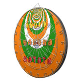 Mooie India Nationale Vlag Kleuren Hakuna Matata Dartbord (Voorkant Rechts)