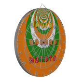 Mooie India Nationale Vlag Kleuren Hakuna Matata Dartbord (Voorkant Links)