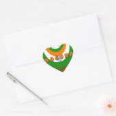 Mooie India Nationale Vlag Kleuren Hakuna Matata Hart Sticker (Envelop)