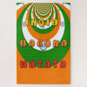 Mooie India Nationale Vlag Kleuren Hakuna Matata Legpuzzel (Verticaal)
