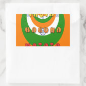 Mooie India Nationale Vlag Kleuren Hakuna Matata Rechthoekige Sticker (Tas)