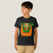 Mooie India Nationale Vlag Kleuren Hakuna Matata T-shirt (Voorkant volledig)