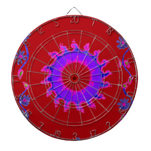 Mooie Indiase Motief Mehndi Kunst Erfgoed Ontwer Dartbord