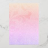 Mooie Indische Mimosas en Samosas Bridal Brunch Folie Uitnodiging (Achterkant)