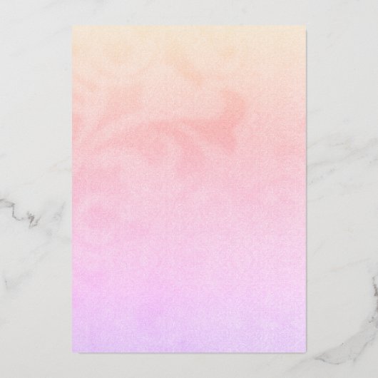 Mooie Indische Mimosas en Samosas Bridal Brunch Folie Uitnodiging (Achterkant)