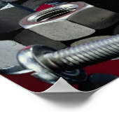 Mooie industriële bevestigingsmiddelen poster (Hoek)