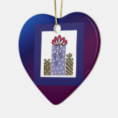 Mooie Ingepakte Cadeaus Keramisch Ornament (Links)