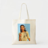 Mooie inheemse Amerikaanse vrouw inheemse outfit Tote Bag (Voorkant)