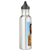 Mooie inheemse Amerikaanse vrouw inheemse outfit Waterfles (Links)