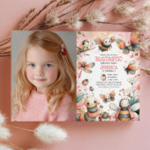 Mooie Insecten Bugtastisch Meisje Kinderen Foto Ve Kaart