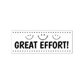 Mooie Inspanning Smile Gezicht Docenten Rubberstempel (Afrduk)