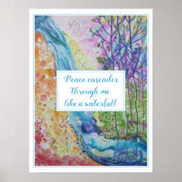 Mooie inspiratie Zen Chakra Energy Flow Yoga Poster