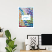 Mooie inspiratie Zen Chakra Energy Flow Yoga Poster (Thuiskantoor)