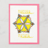 Mooie Inspirerend Star Floral Vector Patroon Briefkaart (Voorkant)