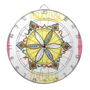 Mooie Inspirerend Star Floral Vector Patroon Dartbord