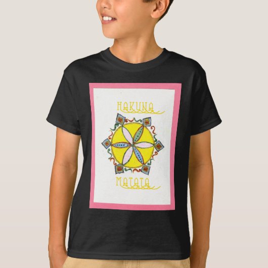 Mooie Inspirerend Star Floral Vector Patroon T-shirt (Voorkant)