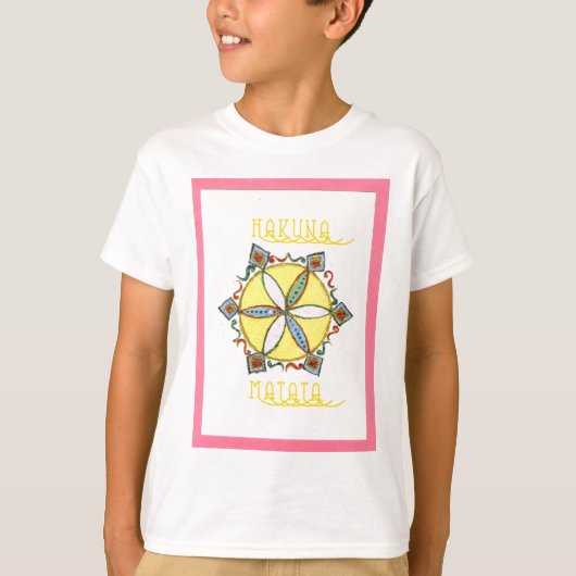 Mooie Inspirerend Star Floral Vector Patroon T-shirt (Voorkant)