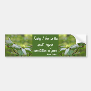 Mooie Inspirerende Bloem Cornus Spreuk Bumpersticker