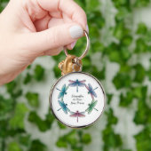 Mooie Inspirerende Libelle Citaat Sleutelhanger (Hand)