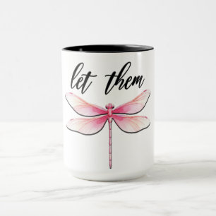 Mooie Inspirerende Libelle Quote Mok