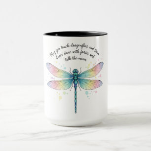 Mooie Inspirerende Libelle Quote Mok