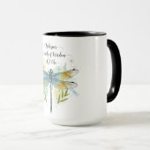 Mooie Inspirerende Libelle Quote Mok (Voorkant rechts)