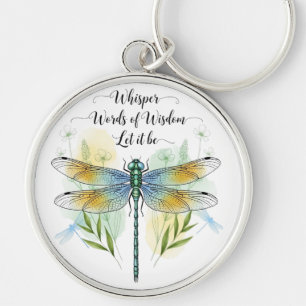 Mooie Inspirerende Libelle Quote Sleutelhanger