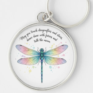 Mooie Inspirerende Libelle Quote Sleutelhanger