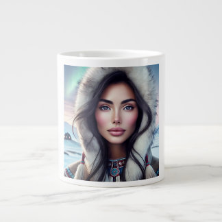 Mooie Inuit vrouw – Arctic Elegance Grote Koffiekop