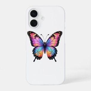 Mooie Iphone 16 hoes met vlinder afbeelding  Hoesje