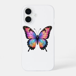 Mooie Iphone 16 hoes met vlinder afbeelding Hoesje