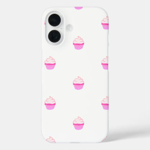 Mooie iPhone-hoes met roze cupcake iPhone 16 Hoesje