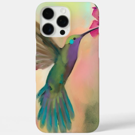 Mooie iPhone Hoesje Kolibrie (Achterkant)