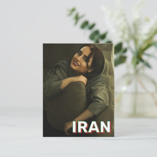 Mooie Iraanse vrouw Briefkaart (Staand voorkant)