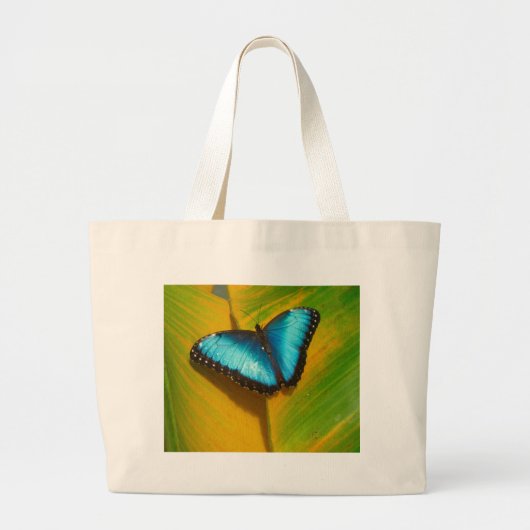 Mooie Iridescent Butterfly Grote Tote Bag (Voorkant)