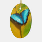 Mooie Iridescent Butterfly Keramisch Ornament (Links)