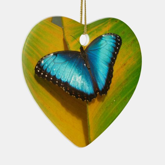 Mooie Iridescent Butterfly Keramisch Ornament (Rechts)