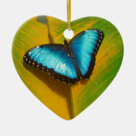Mooie Iridescent Butterfly Keramisch Ornament
