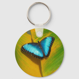 Mooie Iridescent Butterfly Sleutelhanger