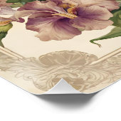 Mooie iris bloem bloeit perfect poster (Hoek)