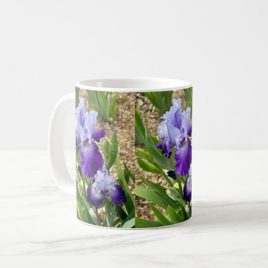 Mooie Iris Bloem Bloemen Mok (Voorkant links)