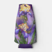 Mooie Iris bloemen fles koeler (Voorkant)