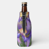 Mooie Iris bloemen fles koeler (Fles Achterkant)