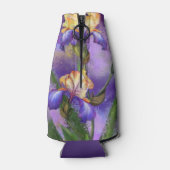 Mooie Iris bloemen fles koeler (Achterkant)