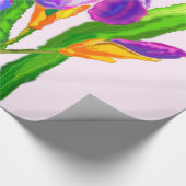 Mooie iris bloemen inpakpapier (Hoek)