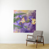 Mooie Iris bloemen tapijt Wandkleed (In Situ (horizontaal))