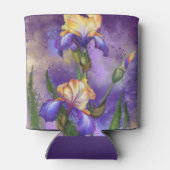 Mooie Iris Flower Koelbox Blikjeskoeler (Achterkant)