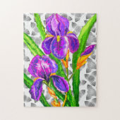 Mooie Iris Flower Legpuzzel (Verticaal)